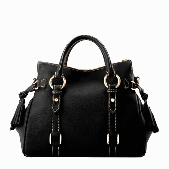 Dooney & Bourke Sorrento Satchel Shoulder Handbag Large Black - Picture 4 of 8